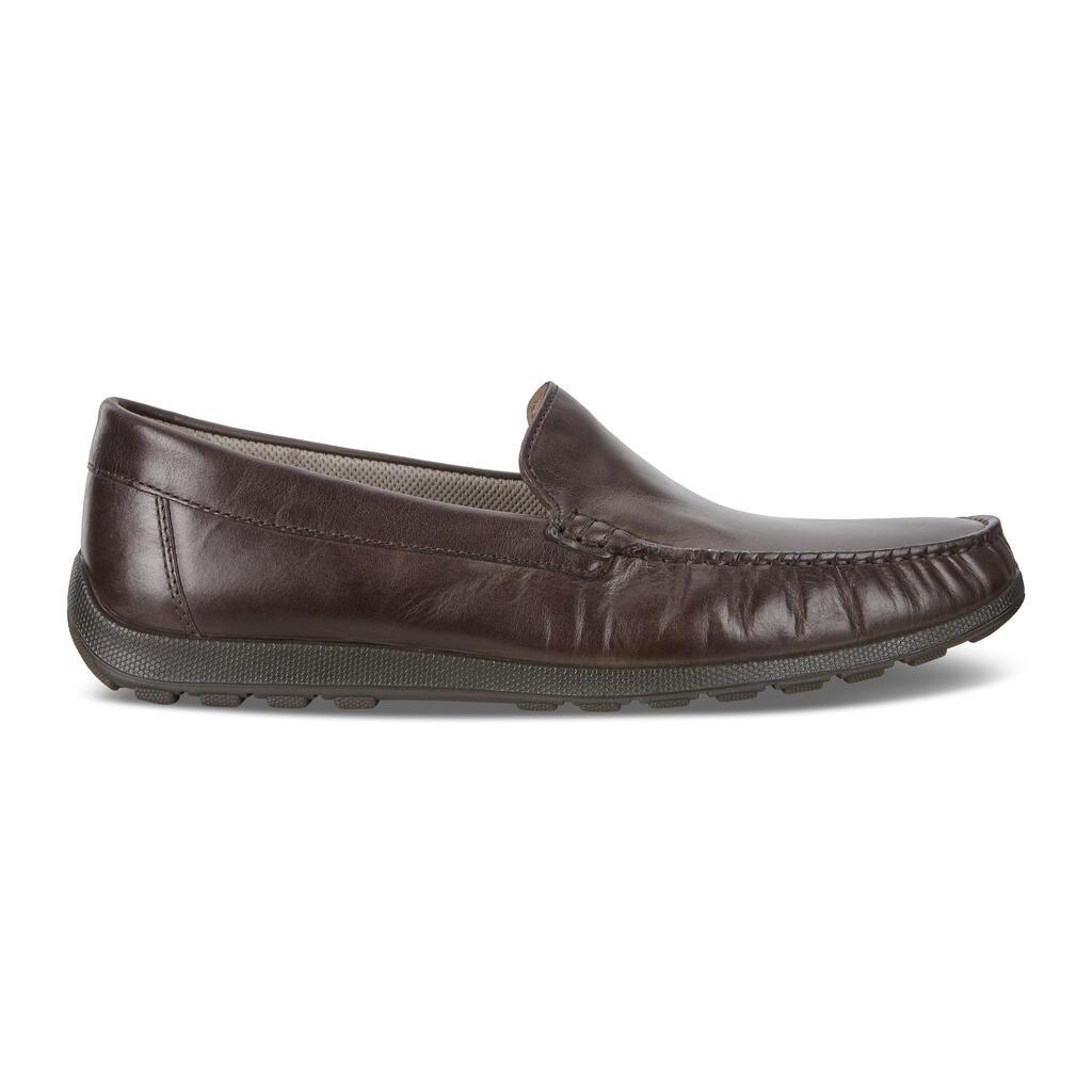 Ecco Reciprico Moccasin Mens Slip On Dress Shoes Coffee Sale - India QDV-267594